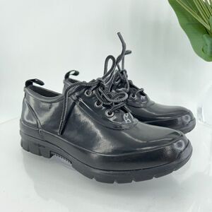 Bogs Amanda Chukka Rain Boot Women's Size 8 Waterproof Short Black Lace Up